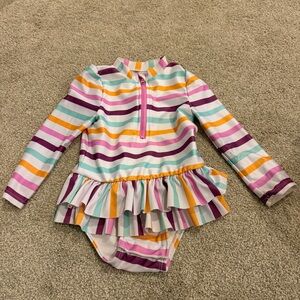 Cat & Jack Multicolor Striped Rashguard